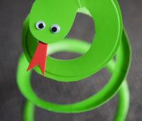 Lunar New Year Craft: Making a Hanging Paper Plate Snake